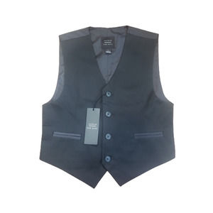Oxford New York Black Sleeveless Suit Vest Youth Size Small New with Tags
